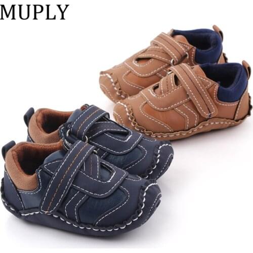 Newborn Baby Shoes Girl Boy Soft Genuine Leather Shoes Rubber sole Soft Soled Shoes First Walkers Shoe Fit 0-18 Months