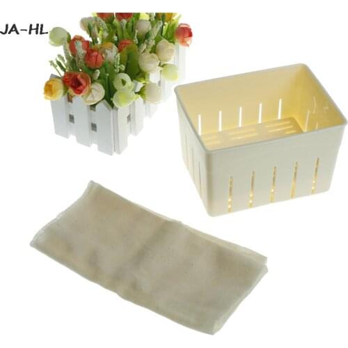 DIY Homemade Tofu Press-Maker Mold Box Plastic Soybean Curd Making Machine Kitchen Cooking Tools Set 1 set