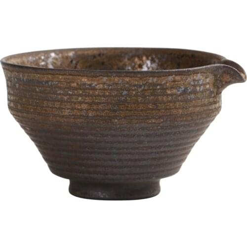 Traditional Matcha Tea Bowl With Spout Pottery Macha Green Cup Whisking Chawan Jindezhen Porcelain Japanese Teaware