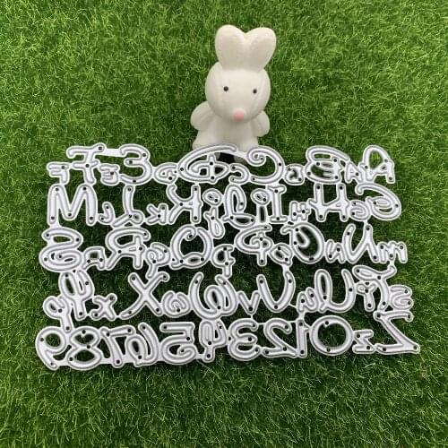 Dies A set of 26-letter metal cutting molds for DIY scrapbook decoration embossing manual die-cutting templates