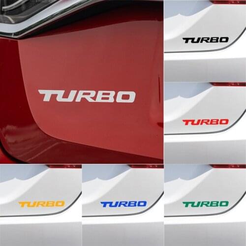 1pcs Car Sticker TURBO Letters Badge Sticker Decal for lada VESTA niva kalina priora granta largus vaz samara auto accessories