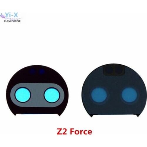 10pcs/lot Lens For moto Z2 Force Rear Back Camera Cover Glass Lens For motorola moto Z2 Force with sticker