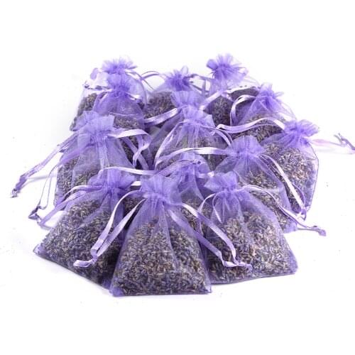 15Pcs Lavender Scented Sachets Bag for Closets Drawers Filled with Naturally Dried Lavender Flower Buds