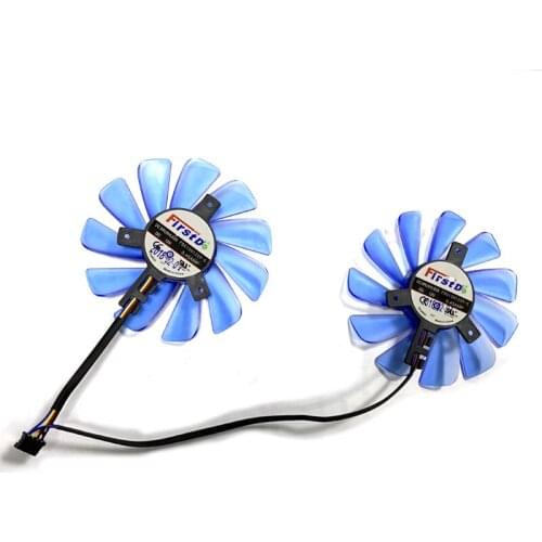 2PCS Original 85mm 4pin FDC10U1S9-C Cooler Fan For HIS RX 570 RX470 Graphics Card Cooling DIY FAN