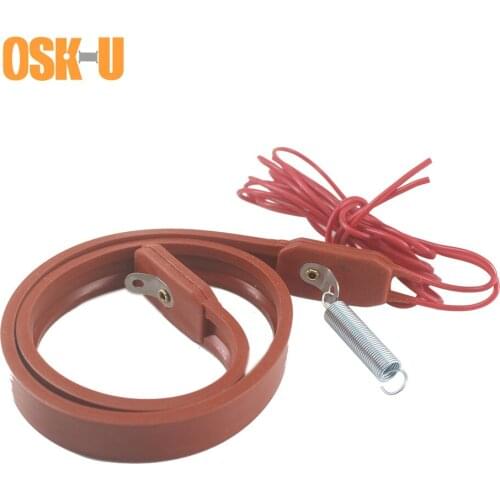 220V Silicon Heater Strip 15mm width 650/730/820/1000mm length Electric Heating Cable for Frozen-prevention of Compressor