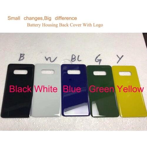 50Pcs/lot For Samsung Galaxy S10 G973 S10e G970 S10 Plus S10+ G975 Housing Battery Cover Back Cover Case Rear Door Chassis Shell
