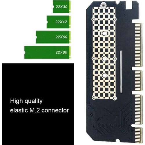 M.2 NVME PCIE to M2 Adapter NVME SSD M2 PCIE X16 Expansion Card Computer Adapter Interface M.2 NVMe SSD to PCIE M.2 Adapter