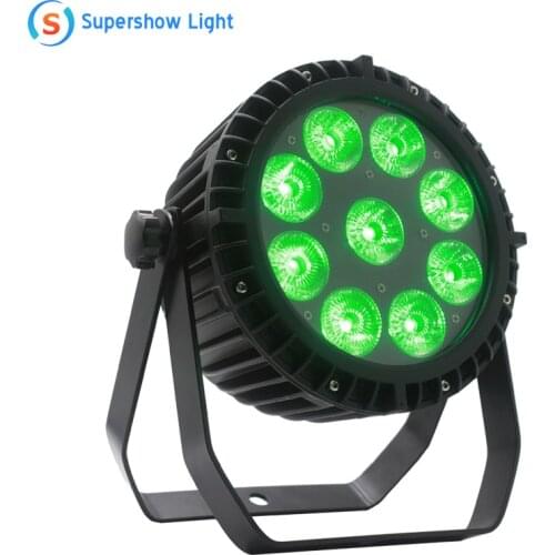 IP65 9X18W Wireless Battery DMX Waterproof Battery Par LED Dj Light rgbaw uv 6in1 Uplight