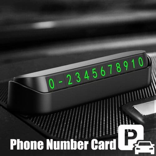 Car Temporary Parking Card Phone Number Card for Mercedes W203 BMW E39 E36 E90 F10 Volvo XC60 Audi A4 A6 Accessories