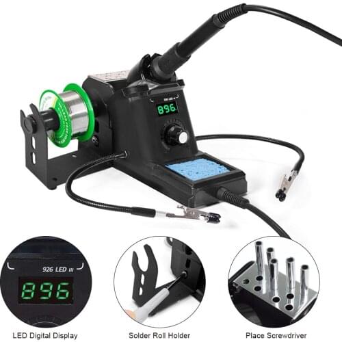 926 LED-III 60W Digital Soldering Station Iron Set welding Rework Station For Cell-Phone BGA SMD PCB IC Repair Solder Tools
