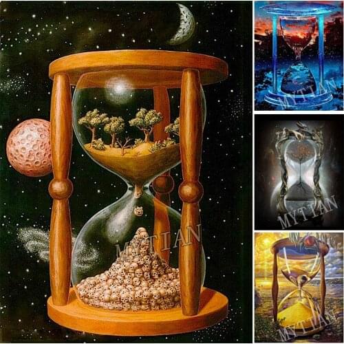 Full square/round 5D DIY diamond painting Fantasy art hourglass scenery Embroidery Pattern Cross stitch kits mosaic room decor
