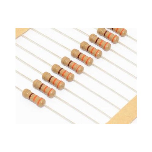 CF 2W 5% On Tape 0.1-0.91R 1R-10M Carbon Film Resistor x 1000PCS