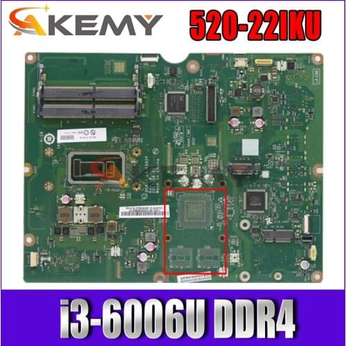 LA-E882P is suitable for Lenovo AIO 520-22IKU motherboard FRU 01LM116/01LM099 Mainboard i3-6006U DDR4 100% test work