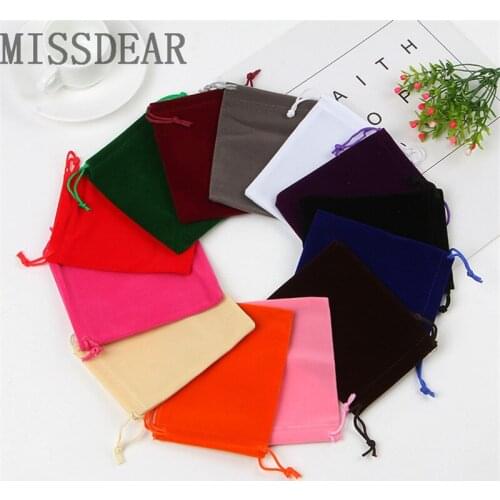 Wholesale 100pcs/lot 10x12cm Drawstring Velvet Bag Pouches Favor Charms Jewelry Packaging Bags Christmas Gift Bag Free Shipping