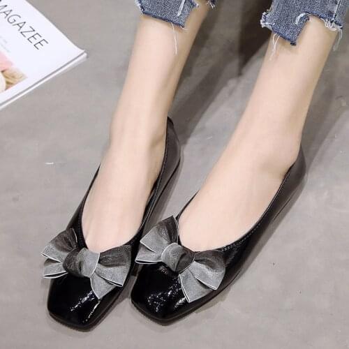 2020 New Women Shoes Autumn Flat Shoes Women Loafer Ballerina Flats Metal Decoration Casual Female Shoes for Women W33-77