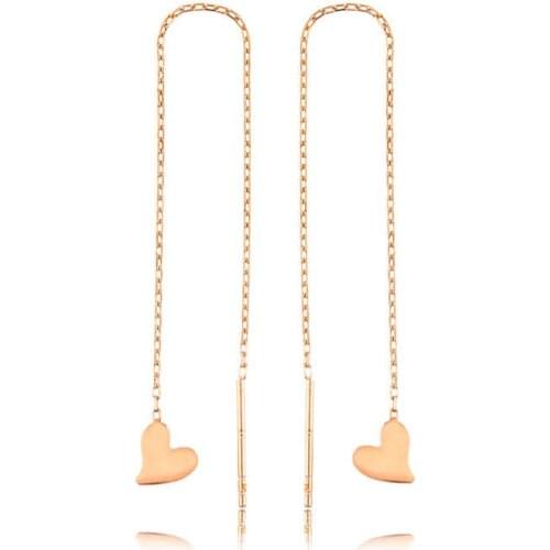 Original 925 Sterling Silver Chained Heart Earring , Quality products , Flashy Designs , Hundreds of kinds of earrings