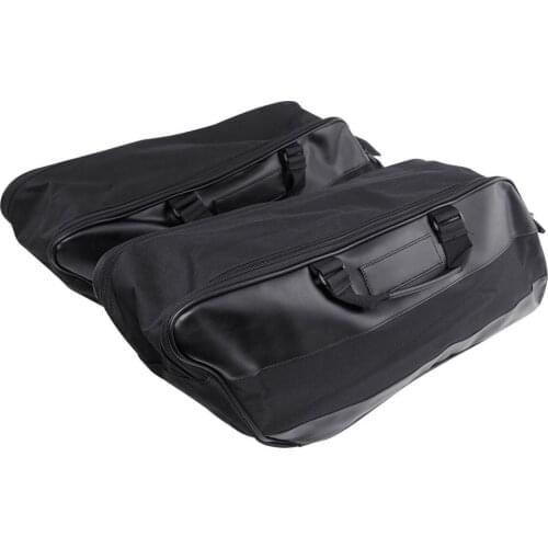 Motorcycle Pair Hard Removable Saddlebag Luggage Liners Pack for Harley Touring Tour Pak Road King Glide FLHT 1997-2013
