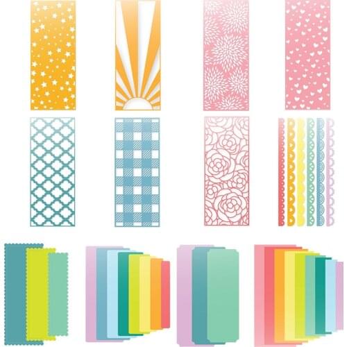 Lattice Star Heart Flowers Rectangle Lace Frame Metal Cutting Dies DIY Card Album Photo Making Scrapbooking Crafts Stencil 2021