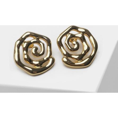 Amorita boutique Retro mosquito coil shaped stud earrings