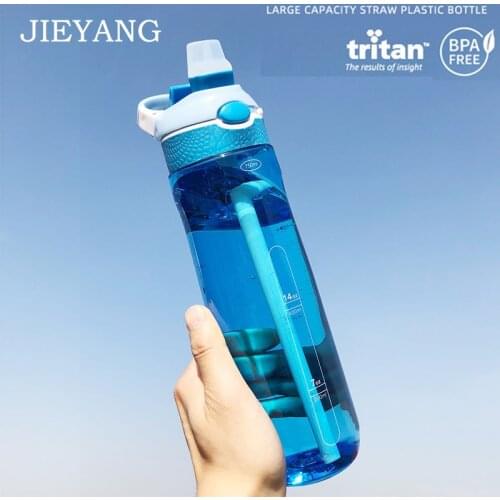 Sports Water Bottle With Soft Straw Lid 750ML 14oz Outdoor Travel Portable Leakproof Drinkware Plastic My Drink Bottle BPA Free