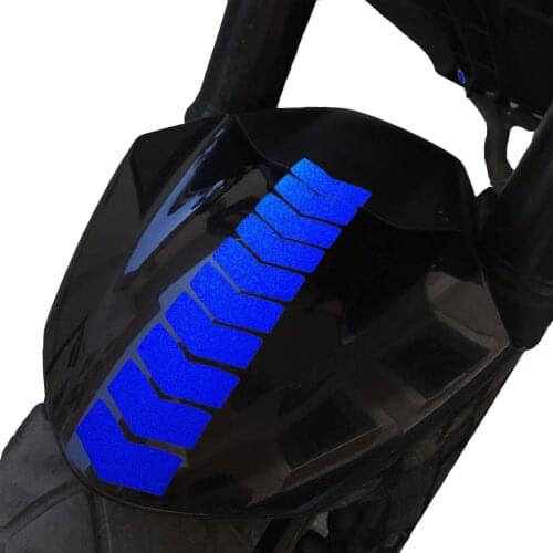 Arrow Design Reflective Blue 3mudguard Helmet Sticker CinarExtreme