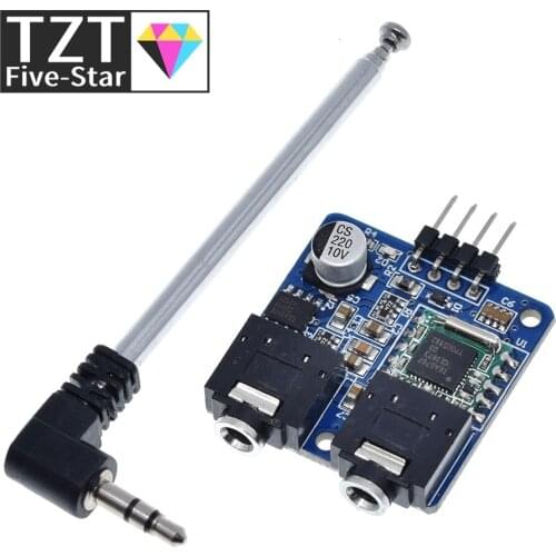 TEA5767 FM Stereo Radio Module For Arduino 76-108MHZ With Free Antenna Reverse Polarity Protection Diode Filtering Sensor