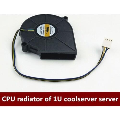 Fan for 1U COOLSERVER server CPU radiator fan 4PIN double ball 7015 blower 1pcs free shipping