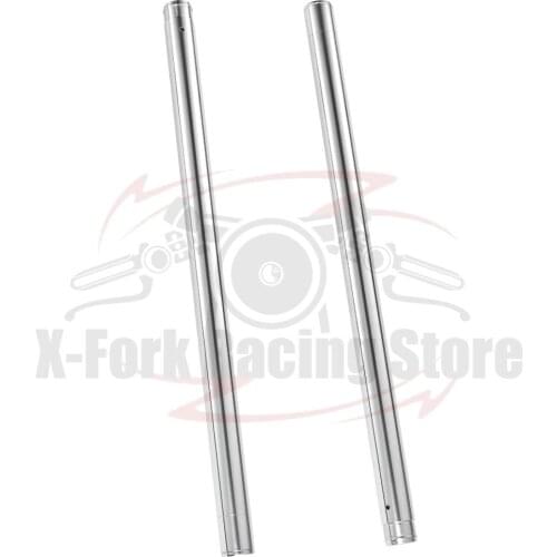 Inner Tubes Shock Pipes Front Fork Bars Suspension Silver Pair For HONDA MVX250F 1983 VT250F 1982 51410-KE8-003 35x615mm