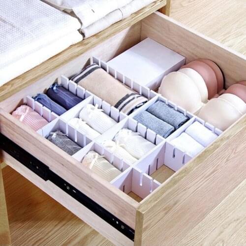 Drawer Clapboard Partition Divider Plate Cabinet DIY Grid Storage Organizer