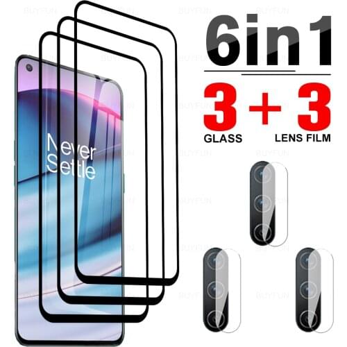 6in1 Screen Protector For OnePlus Nord CE 5G Full Cover Tempered Glass For one plus nord n10 5g n100 NordCE Lens Protective Film