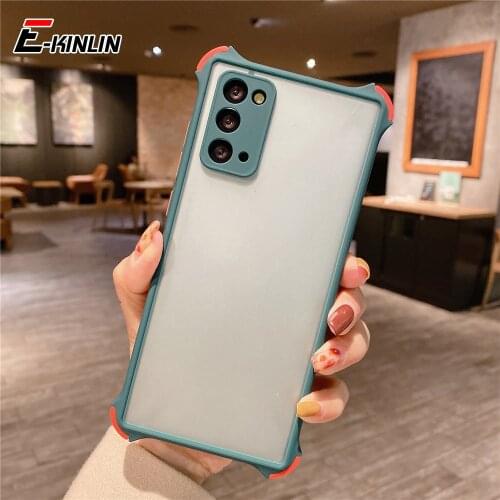 Anti-Fall Camera Lens Protection Back Cover For Realme 8 7i 7 5G 5 6 Pro Matte Soft Candy Color Armor Phone Case
