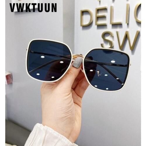 VWKTUUN Sunglasses Women 2020 Square Glasses UV400 Sun Glasses For Women Driving Shades Oversized Sunglasses Big Female Oculos