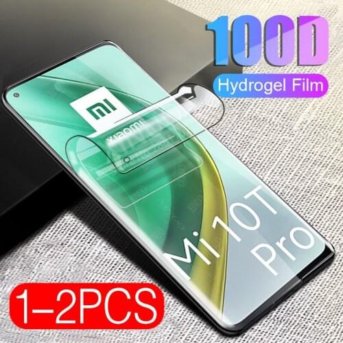 1-2PCS Screen protector for xiaomi Mi 10T pro 5G hydrogel film for xiaomi 10T pro 10 T pro Mi10T pro xiomi protective glass film