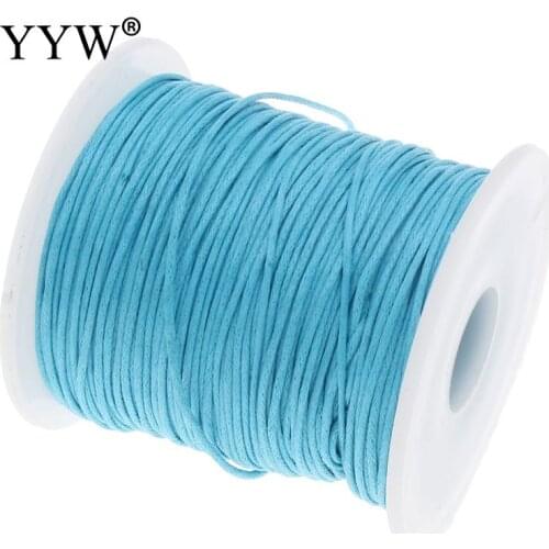 100Yards/Spool Sold By Spool Wax Cord with plastic spool more colors for choice 1mm Waxed Cotton Cord