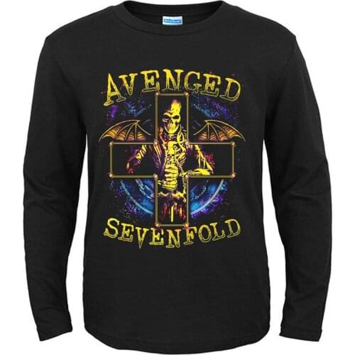 31 designs Avenged Sevenfold A7X Rock 3D Skull demon death shirt Punk Harajuku Heavy Metal skateboard tee long full sleeves