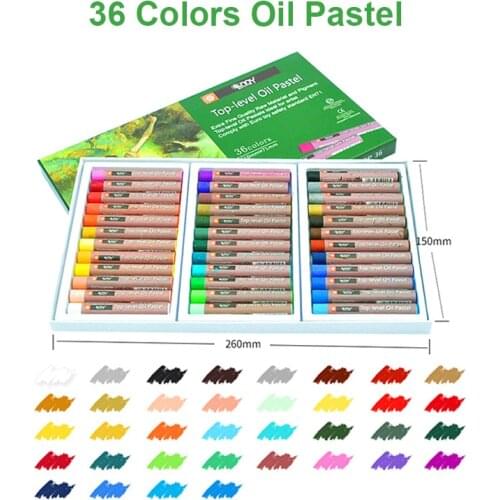 36 colors non toxic washable oil pastel painting set graffiti crayon drawing kit art supplies