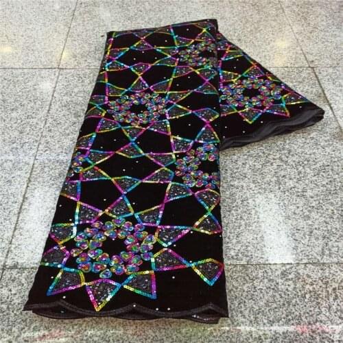 African Velvet Lace Fabric 2020 green High Quality stones Lace Material For Wedding Dress Nigerian French Stones Lace Fabrics