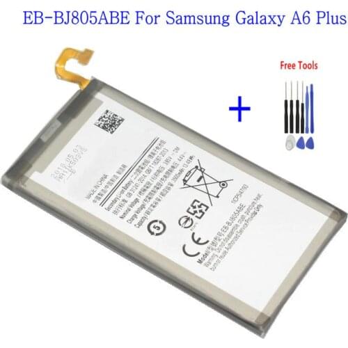 1x 3500mAh Battery EB-BJ805ABE For Samsung Galaxy A6 Plus For Galaxy J805 Batteria + Repair tools kit