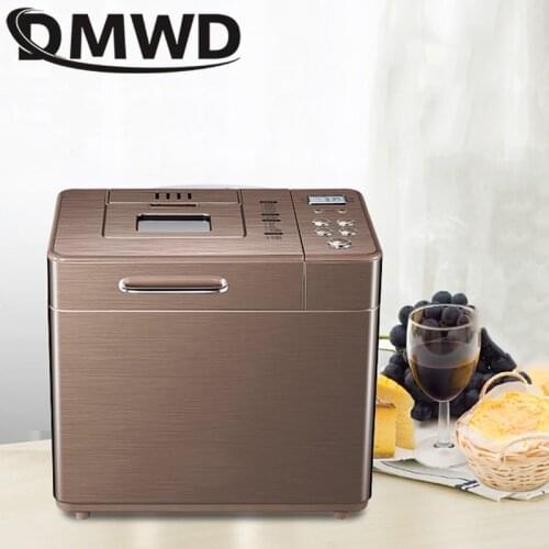 DMWD Automatic Multifunction Bread Maker Toaster Intelligent Cake Baking Machine Yogurt Jam Rice Wine Fermenter Dough Mixer EU
