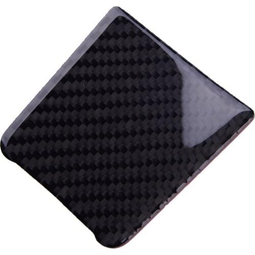 Car Black Carbon Fiber Gear Shift Box Panel Cover Trim Decoration Fit For Porsche Macan 2014 2015 2016 2017 2018 2019