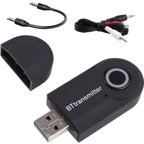 13MF Wireless Bluetooth 4.0 Transmitter A2DP RCA to 3.5mm AUX USB Adapter HUB