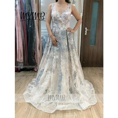 MYMB Brand 2021 Couture Lace Applique A Line Pink Ball Gown Dress MY31106