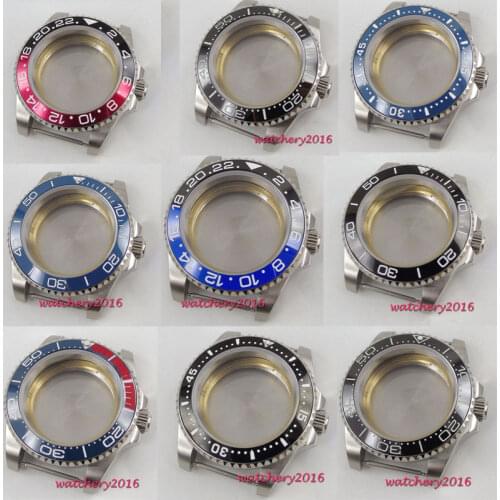 40mm 316L steel sapphire Watch Case fit for ETA 2836 Miyota 8215 821A movement