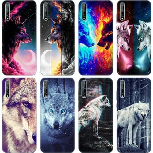 Hot Angry Snow Wolf Soft Silicone Phone Case for Huawei Y5 Lite 2018 Y7 Y6 Prime 2018 Y9 2019 Y9S Y5P Y6P Y7P Y8P 2020 Cover