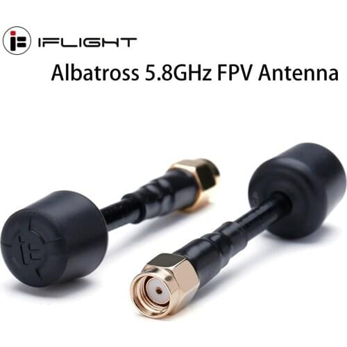 IFlight Albatross LHCP/RHCP 5.8GHz RHCP SMA/LHCP RP-SMA FPV Antenna Frequency 5000-6000MHz with 45mm cable for FPV Racing Drone