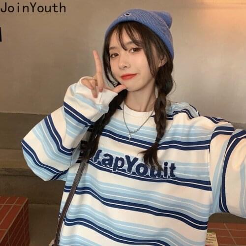 JoinYouth Women's Sweatshirts With Inscriptions