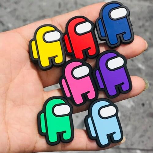 Hot Sale 1Pcs Robot PVC Shoe Charms Accessories Garden Shoe Decoration for Clog Designer Buckle Kids X-mas Party Gift
