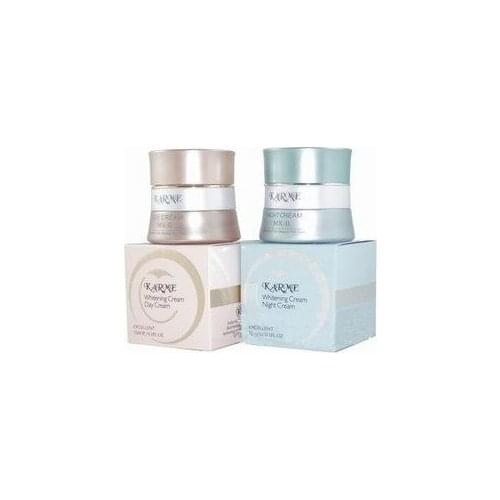 KARME Whitening day cream+night cream+skin care with samll sample anti spot fade out freckle