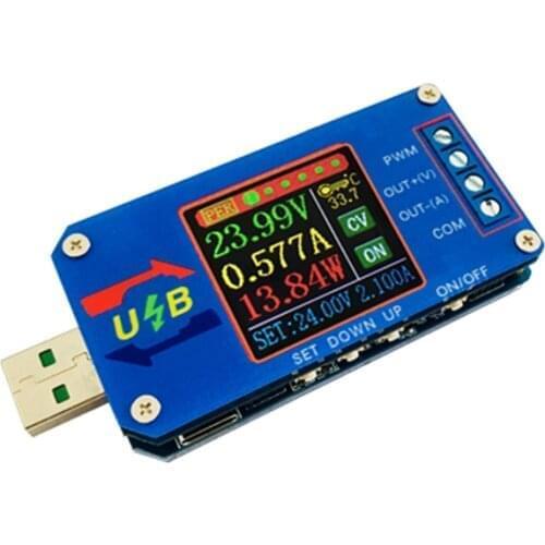 DC DC Boost/Buck Converter CC CV Power Module 5V TO 0.6-30V 2A Adjustable Regulated power supply Voltage Current capacity Mete