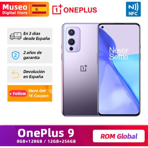 Global ROM OnePlus 9 8GB 128GB Snapdragon 888 5G Smartphone 6.55'' 120Hz Fluid AMOLED 50MP Triple Cams 4500mAh 65W